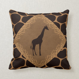 Cojín Decorativo Estampado de animales con la jirafa