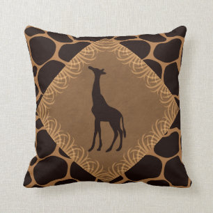 Cojín Decorativo Estampado de animales con la jirafa