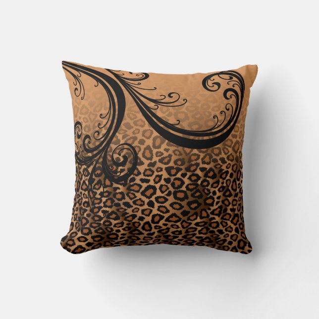 Cojín Decorativo Estampado de animales el | Brown de Jaguar (Anverso)