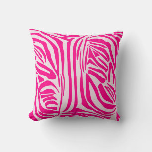 Cojín Decorativo Estampado de cebra rosa