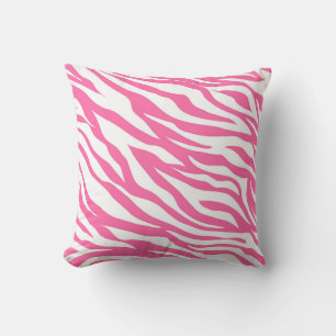 Cojín Decorativo Estampado de cebra rosa