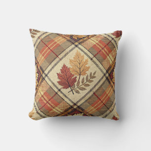 Cojín Decorativo Estampado de Cuadro de Otoño Hojas de Arce Parchea