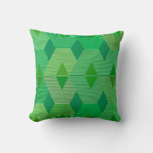Cojín Decorativo Estampado de diamante moderno de mediados de siglo