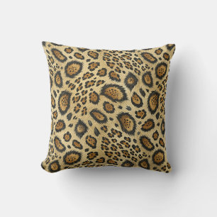 Cojín Decorativo Estampado de estampado de leopardo – Diseño de pie