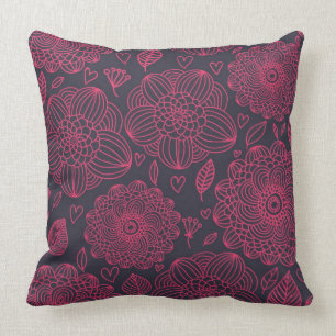 Cojín Decorativo Estampado de flores