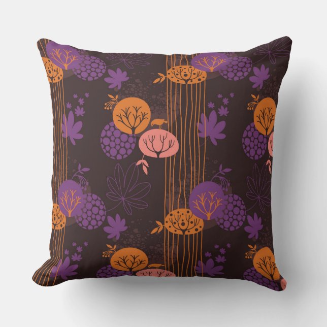 Cojín Decorativo Estampado de flores 2 (Anverso)