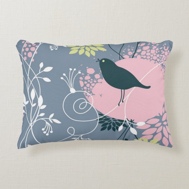 Cojín Decorativo Estampado de flores 9 (Anverso)