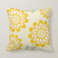 Estampado de flores amarillo elegante - crema