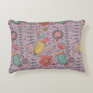 Cojín Decorativo Estampado de flores elegante con las flores