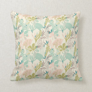 Cojín Decorativo Estampado de flores moderno