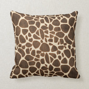 COJÍN DECORATIVO ESTAMPADO DE GIRAFA