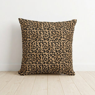 Cojín Decorativo Estampado de leopardo chic manchas de guepardo mar