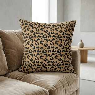Cojín Decorativo Estampado de leopardo chic manchas de guepardo mar