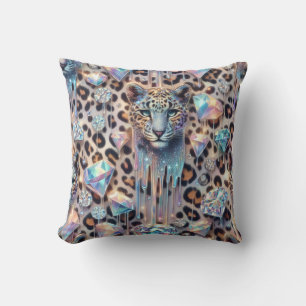 Cojín Decorativo Estampado de leopardo opal girly posh