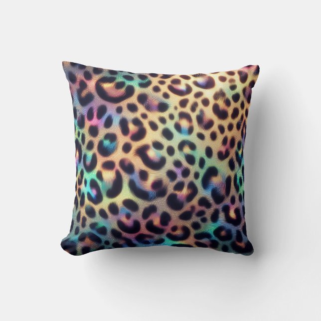 Cojín Decorativo Estampado de leopardo opal girly posh (Anverso)