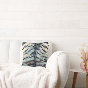 Cojín Decorativo Estampado de piel de tigre eléctrico