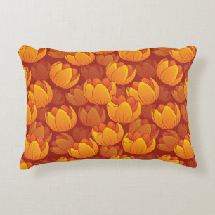 Cojín Decorativo Estampado de plores de oro