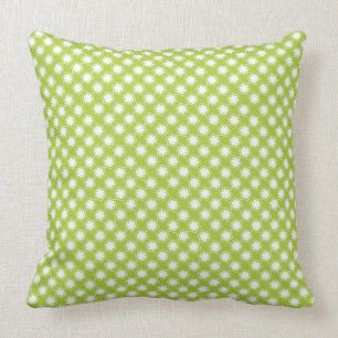 Cojín Decorativo Estampado de plores en verde