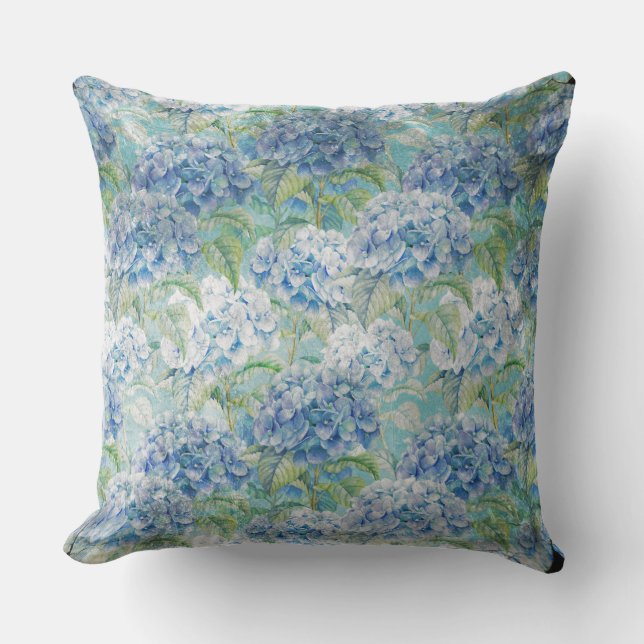 Cojín Decorativo Estampado de plores floral del Hydrangea del (Anverso)