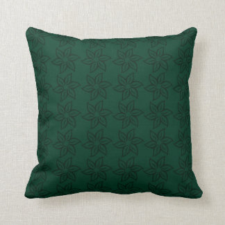 Cojín Decorativo Estampado de plores rizado - verde oscuro en verde