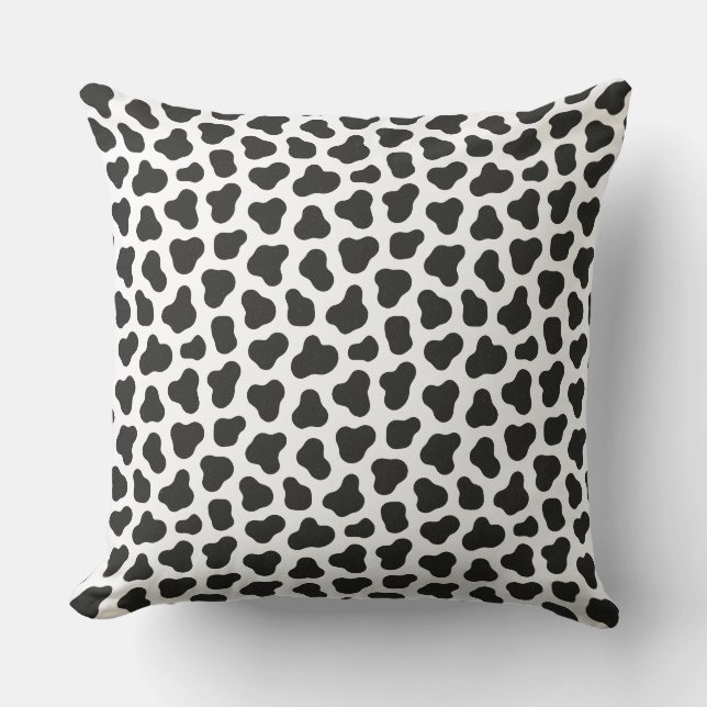 Cojín Decorativo Estampado de Vaca (Anverso)