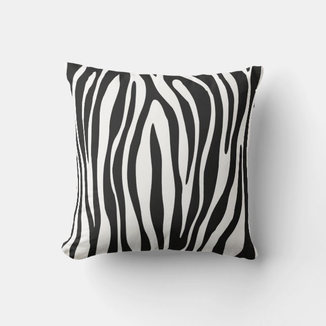 Cojín Decorativo Estampado de zebra (Anverso)
