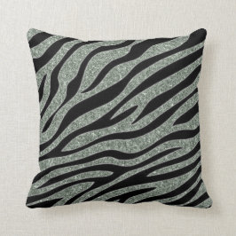 Cojín Decorativo Estampado de zebra brillado