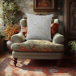 Cojín Decorativo Estampado Floral Embossado Elegante - Falso Bordad