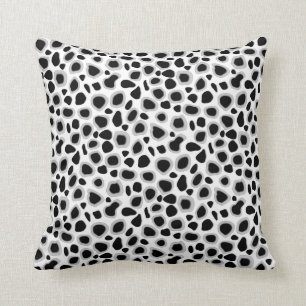 Cojín Decorativo Estampado leopardo - blanco y negro