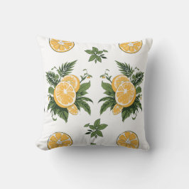 Cojín Decorativo Estampado Lima limón patrón