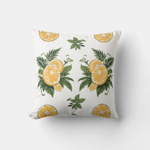 Cojín Decorativo Estampado Lima limón patrón
