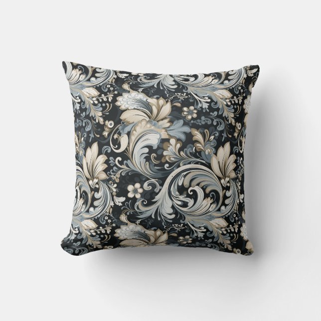 Cojín Decorativo Estampado Paisley (Anverso)