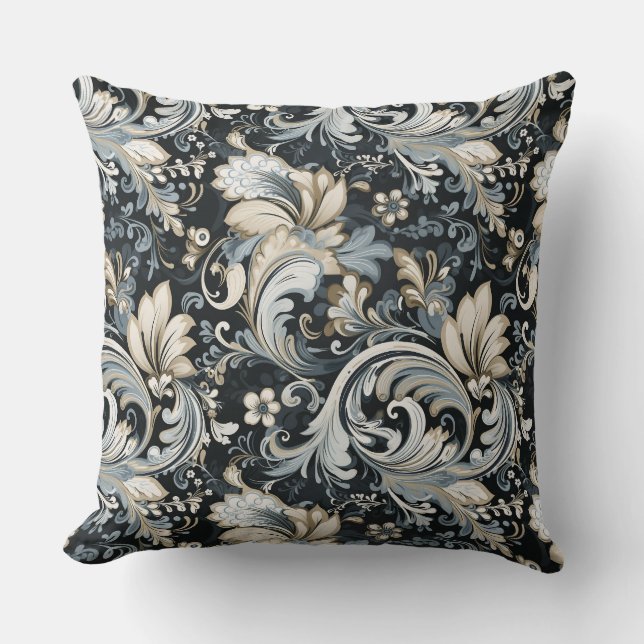 Cojín Decorativo Estampado Paisley (Anverso)
