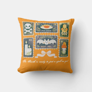 Cojín Decorativo Estampilla de calabaza de temporada espumosa de Ha