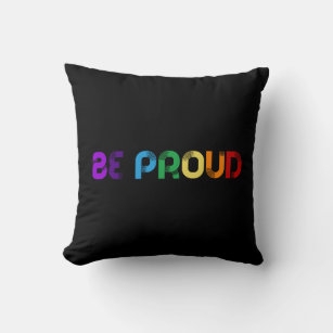 Cojín Decorativo Estar orgulloso del orgullo gay LGBT
