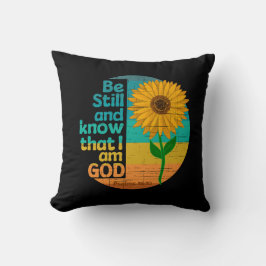 Cojín Decorativo Estar quieto y saber que soy Dios Verso de la Bibl
