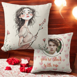 Cojín Decorativo Estás atascado conmigo