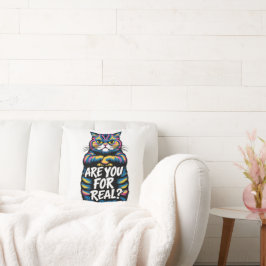 Cojín Decorativo ¿Estás Con Gato Gruñón De Lo Más Gracioso?