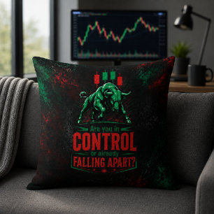 Cojín Decorativo ¿Estás en Control o Ya Te Estás Desmoronando Toro 