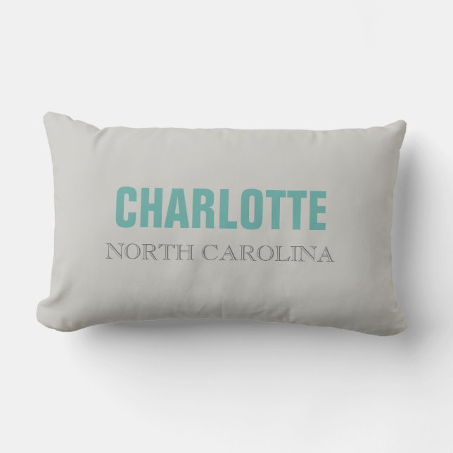 Cojín decorativo Estatal de Charlotte Carolina del (Anverso)