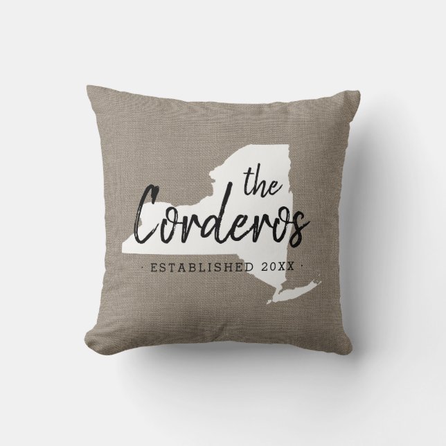 Cojín decorativo Estatal Monograma de la Familia d (Anverso)