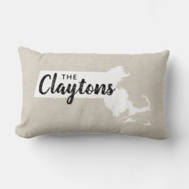 Cojín decorativo Estatal Monograma de la Familia M