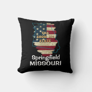 Cojín decorativo Estatal personalizado Missouri