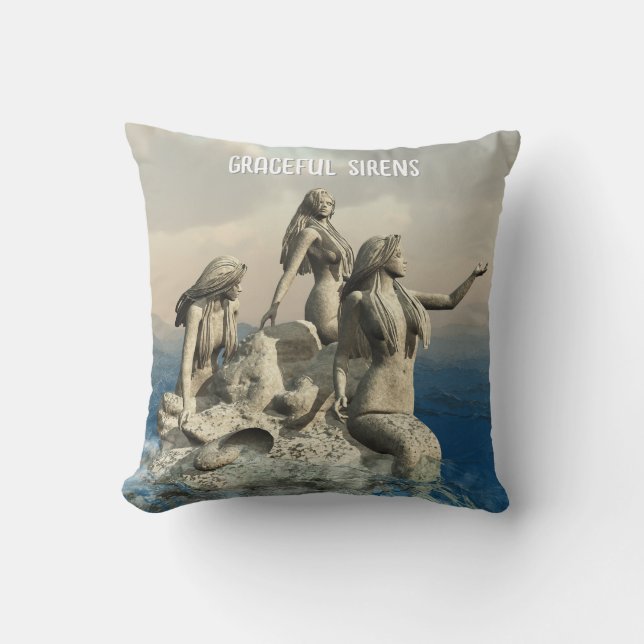 Cojín Decorativo Estatua de las sirvientas. Personalizada (Anverso)