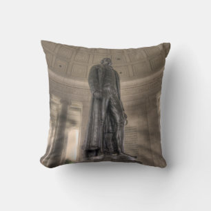Cojín Decorativo Estatua del Bronce en el Memorial Thomas Jefferson