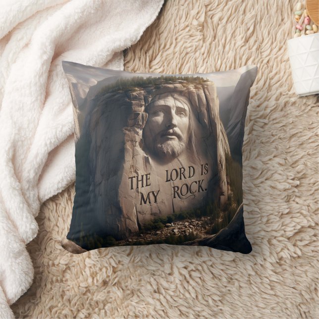 Cojín Decorativo Estatua divina: El Señor es mi Rock (Manta)