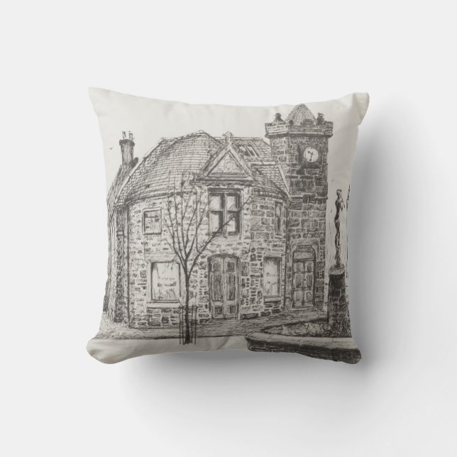 Cojín Decorativo Estatua Kirriemuir Escocia 2007 de Peter Pan (Anverso)