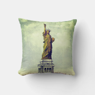Cojín Decorativo Estatua vintage de la libertad