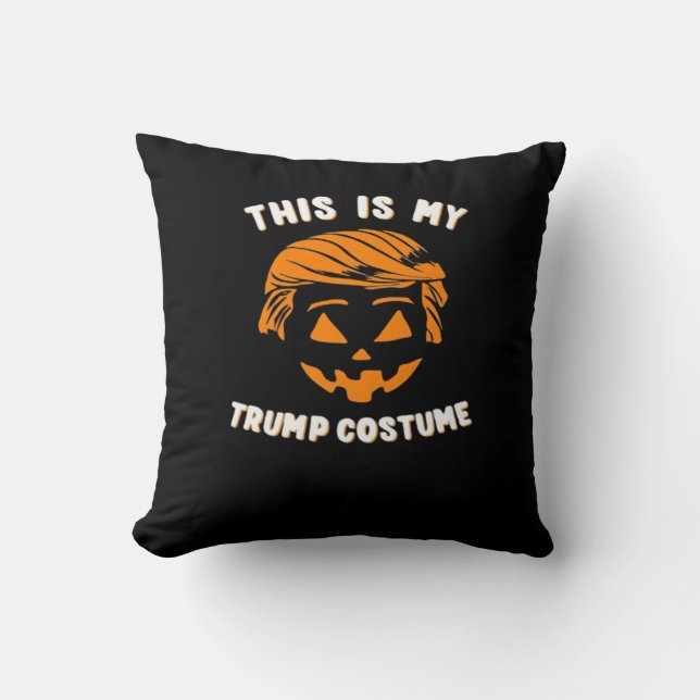Cojín Decorativo Este Es Mi Disfraz - Trumpkin (Anverso)