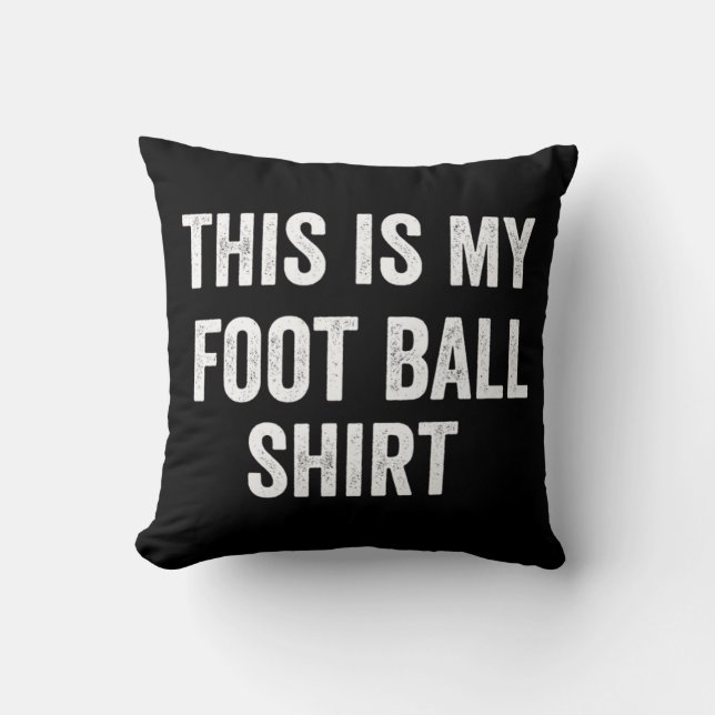 Cojín Decorativo Este es mi fútbol divertido para los aficionados (Anverso)